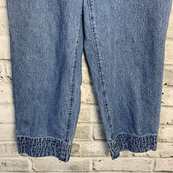 Vintage 90s Great Northwest Clothing Company Drawstring High Rise Denim Capris - Picture 3 of 16
